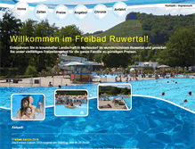 Tablet Screenshot of freibad-ruwertal.de